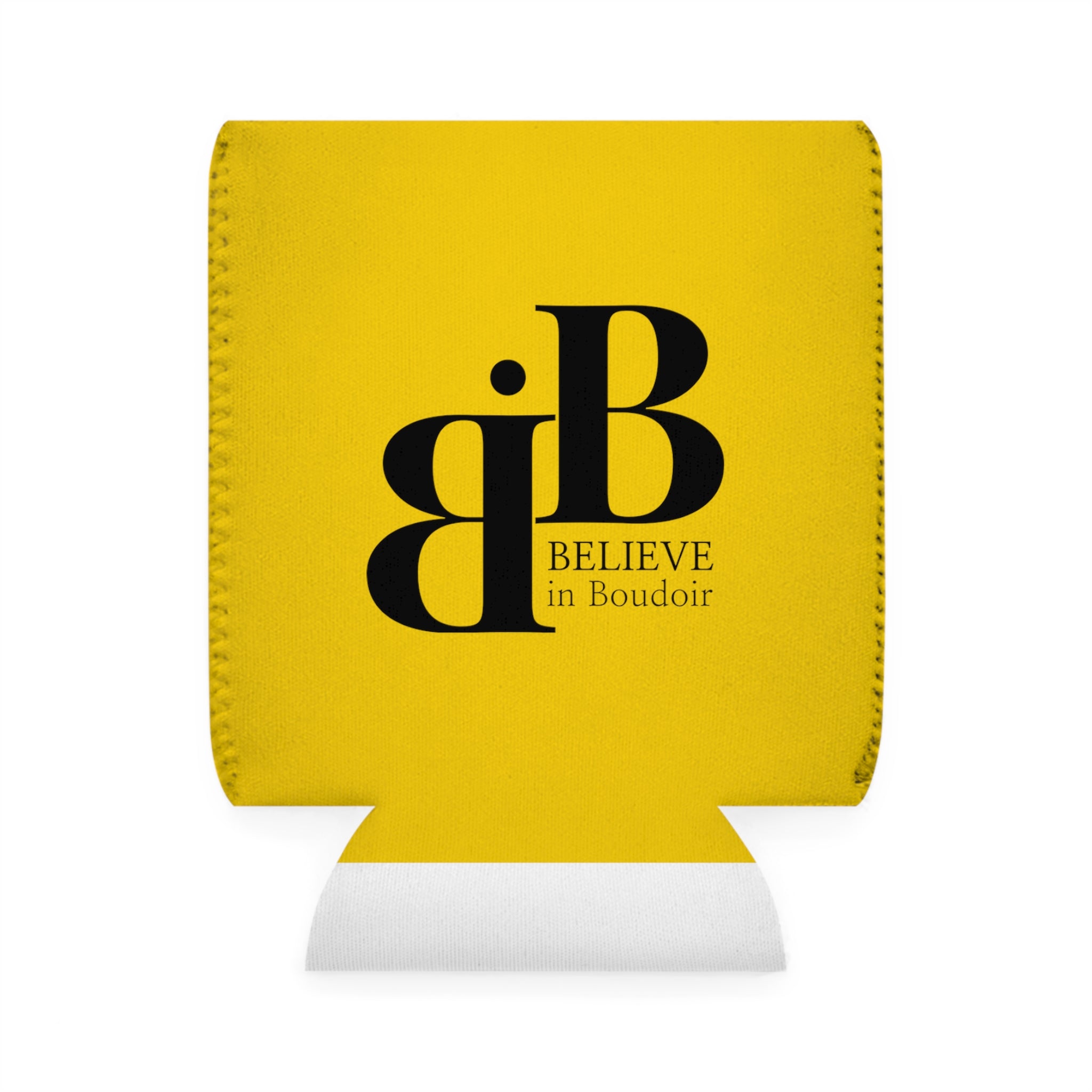 Believe in Boudoir Yellow Can Cooler Sleeve